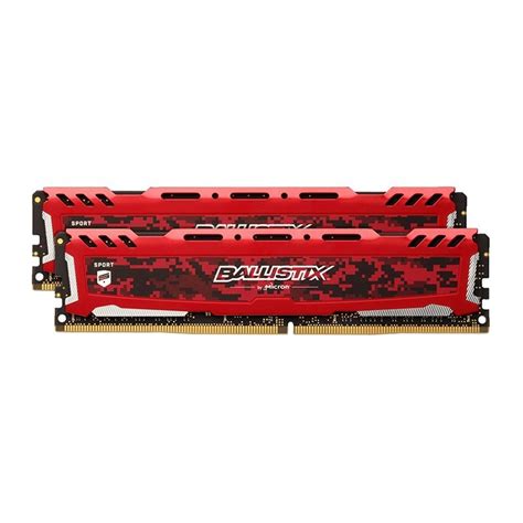 Crucial Ballistix Sport LT 8GB (2x 4GB) DDR4 2666MHz UDIMM Memory - Red - BLS2K4G4D26BFSE | Mwave