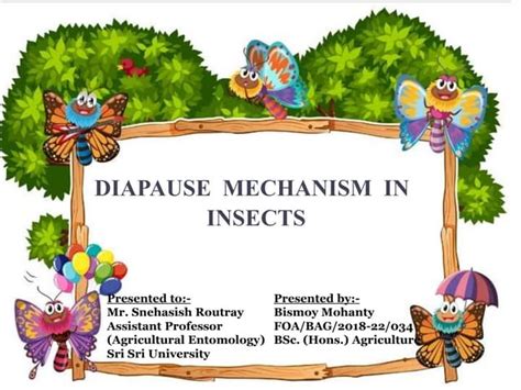 Diapause mechanism in Insects-Bismoy Mohanty | PPT