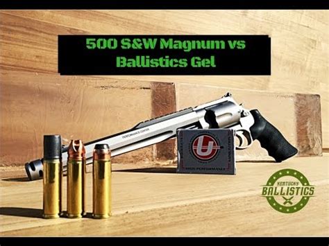 500 S&W Magnum vs Ballistics Gel - YouTube