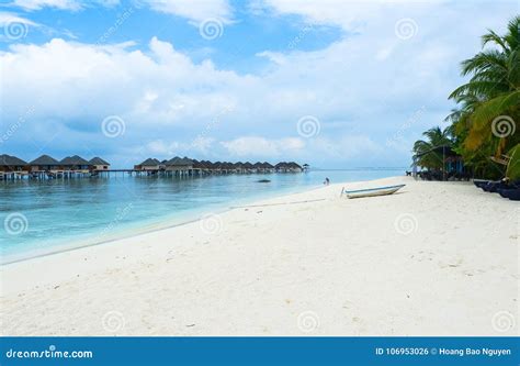 Best All-inclusive Maldives Water-villa Resorts in Maldives Stock Photo - Image of girl, male ...