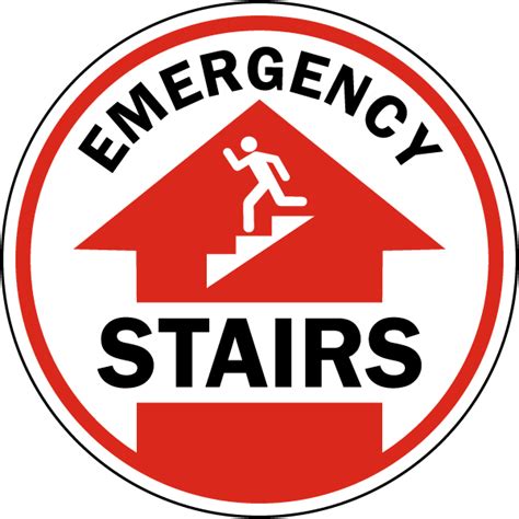 Emergency Stairs Floor Sign - Claim Your 10% Discount