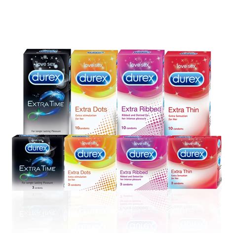 Buy Durex Condoms, Extra Ribbed- 10 Pieces Online at MIN 20% OFF ...