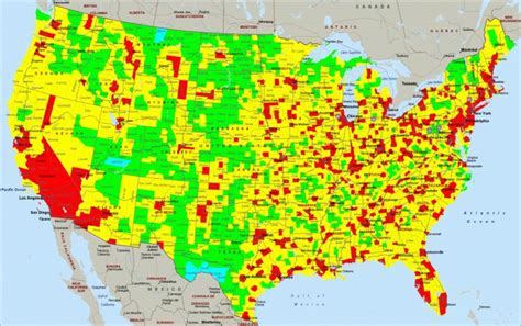 Air Quality In The Contiguous United States [3500×2198] : Mapporn - Air ...