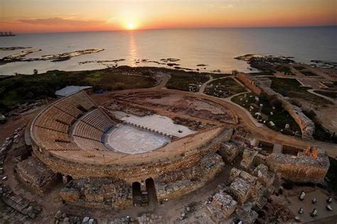 CAESAREA ANCIENT ROMAN AMPHITHEATER IN ISRAEL | National parks, Holy ...