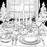 Download Black And White Table Setting Coloring Page Coloring Pages  sketch template
