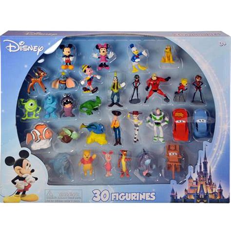 Disney Pixar 30pc Classic Figures Mickey Winnie Cars Toy Story Minnie ...