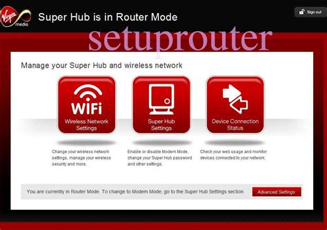 How to change the IP Address on a Virgin Media Super Hub 2 router