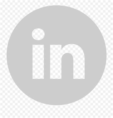 Circle Gray Linkedin Icon - White Linkedin Logo Png,Linkedin Transparent - free transparent png ...