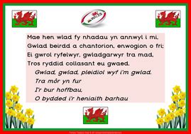 Welsh National Anthem Poster | Teaching Resources