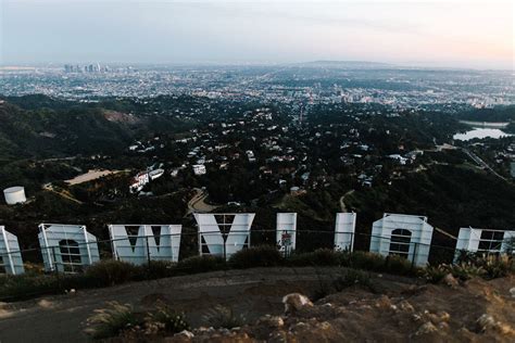 hollywood sunset behind Hollywood sign Los Angeles Hollywood Sign ...