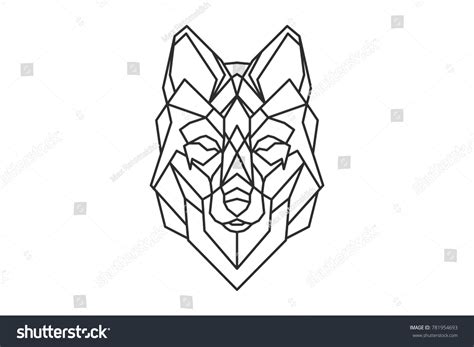 Geometric Wolf Logo Sketch Tattoo Stock Vector (Royalty Free) 781954693 | Shutterstock