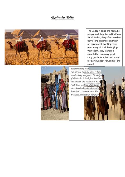 Bedouin Tribe information - Docsity