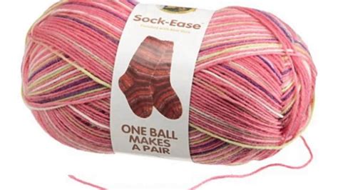 Lion Brand Yarn 240-205L Sock-ease Yarn, Cotton Candy - YouTube