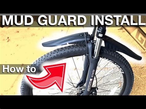 Installing Mud Guards on a Bicycle (How to instructions - Front and Back) - YouTube