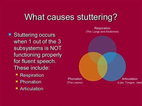 Stuttering may occur if one of these 3 factors is not functioning properly. | Speech therapy ...