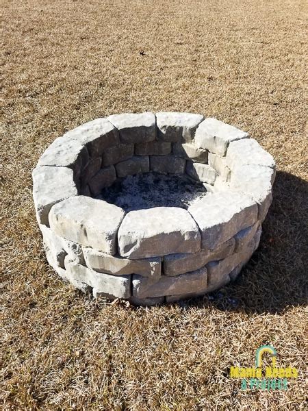 Build a DIY Stone Fire Pit in 2 Hours - Mama Needs a Project