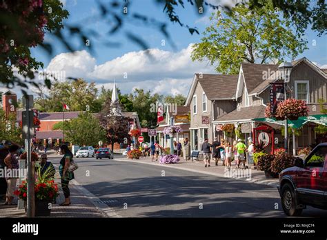 Street life on the historic Main Street of Unionville, Ontario Stock Photo - Alamy