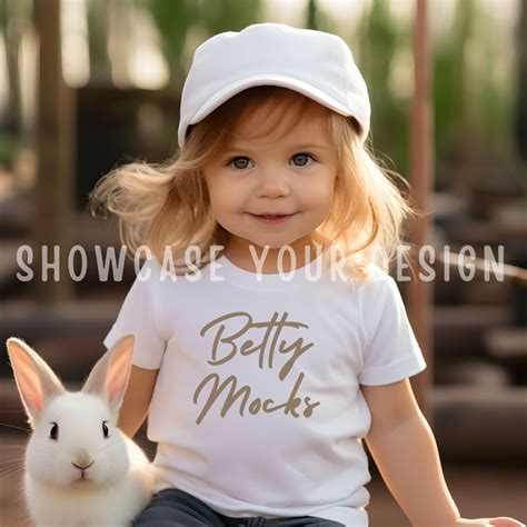 Gildan 5000B Mockup, Kids Shirt Mockup, Model Mockup, Kids T-shirt Mockup White Tshirt Mock ...