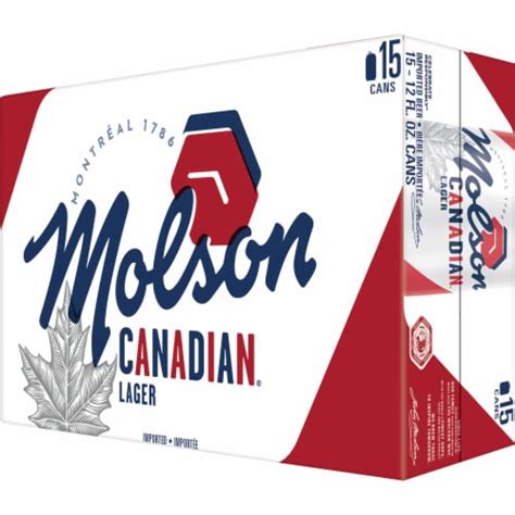 Molson Canadian® Lager Beer, 15 cans / 12 fl oz - Fry’s Food Stores