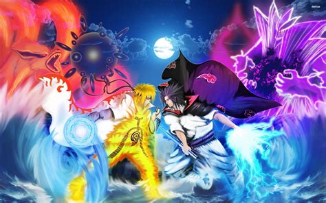 Sasuke Uchiha Vs Naruto Uzumaki Shippuden Wallpapers - Wallpaper Cave