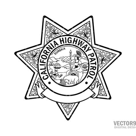 California Highway Patrol Badge Svg - Etsy Canada