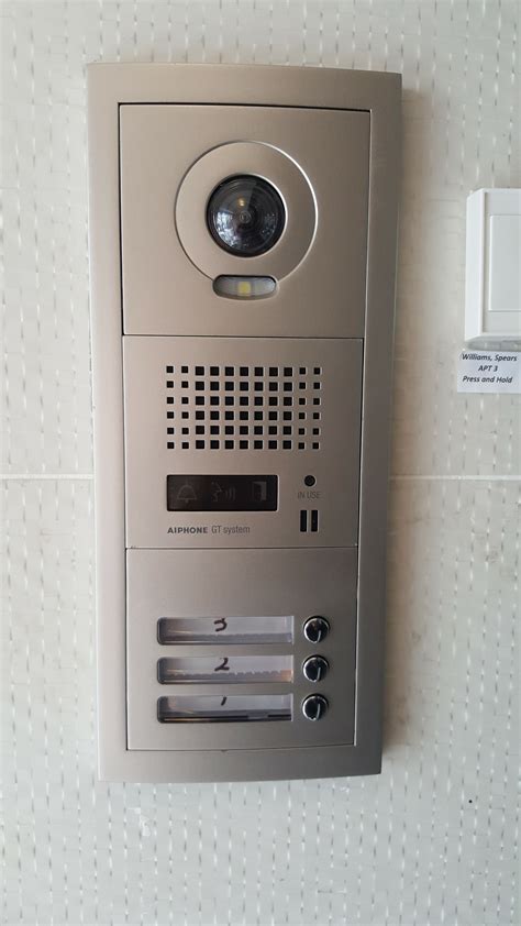 Aiphone Building Video intercom system entry panel for 3 apartment in ...