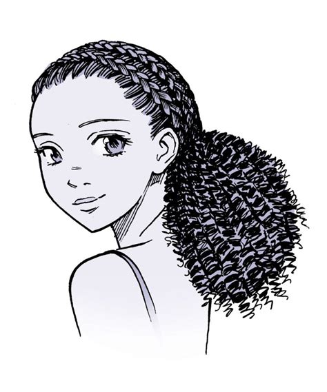 How To Draw A Anime Girl With Curly Hair