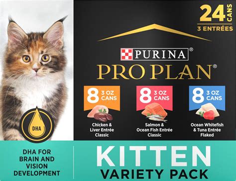 PURINA PRO PLAN FOCUS Kitten Favorites Wet Kitten Food Variety Pack, 3 ...