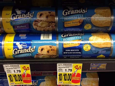 Pillsbury Grands! Biscuits ONLY $0.50 (FREE with Doubles)!! | Kroger Krazy