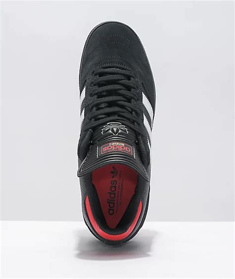 adidas Busenitz Black, White & Red Shoes