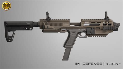 IMI Defense KIDON Innovative Pistol to Carbine Platform for Glock 17,19,22,23,25,29,30,31,32,36 ...