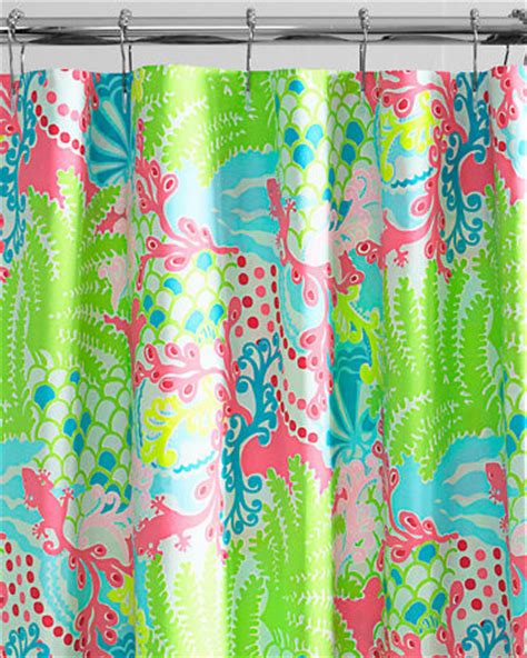 Lilly Pulitzer Sister Florals Shower Curtain, Checking in Blue - Contemporary - Shower Curtains ...