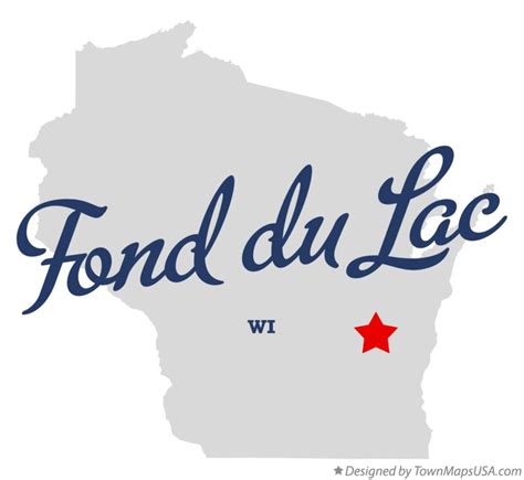 Map of Fond du Lac, WI, Wisconsin