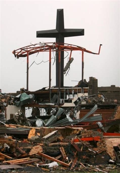 Joplin Missouri tornado hit a church and this was all that was left ...