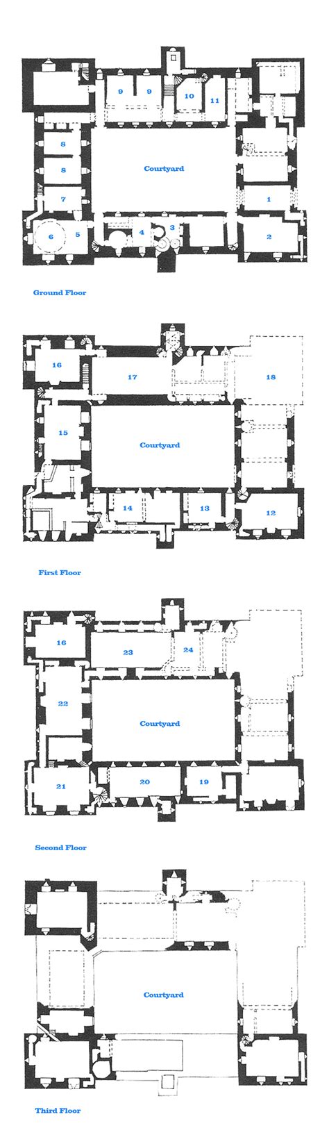 Great Castles - Bolton Castle Floor Plan