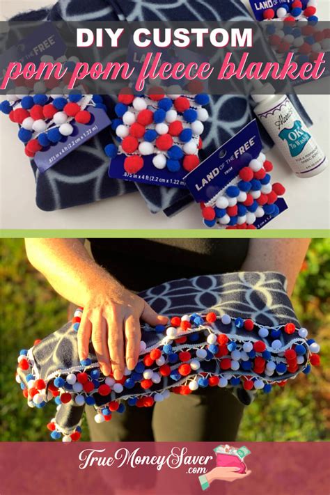 How To Make A DIY Pom Pom Fleece Blanket Gift Today