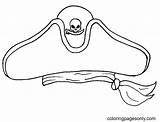 Pirate Hat Coloring Page sketch template