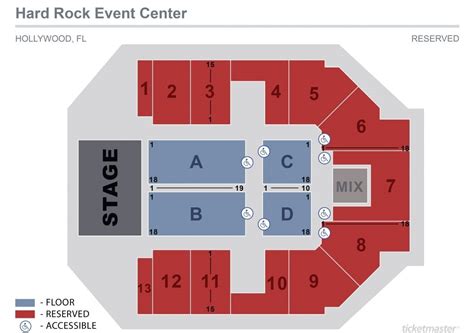 Hard Rock Live Orlando Seating Chart With Seat Numbers