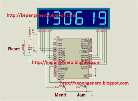 Rangkaian Jam Digital Menggunakan Atmega16 - Tips-Pc