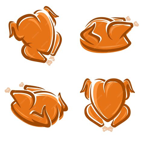 Premium Vector | Chicken meat set. collection icon chicken meat. vector