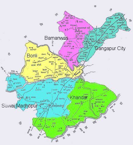 Sawai Madhopur District Map - View Sawai Madhopur District Road Map of ...