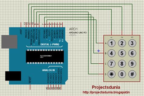 How to Interface 4*3 Keypad With Arduino | PROJECTSDUNIA