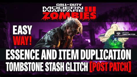 [NEW] MW3 ZOMBIES GLITCHES UNLIMITED ESSENCE AND ITEM DUPLICATION TOMBSTONE GLITCH [POST PATCH ...