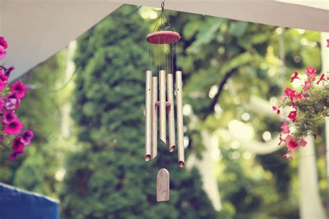 The Sound of Wind Chimes During a Summer Breeze — Photo Remodeling ...