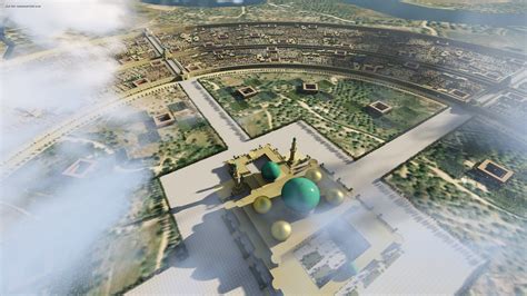 3D model of the Round City of Baghdad in Iraq during the 8th century. : r/papertowns