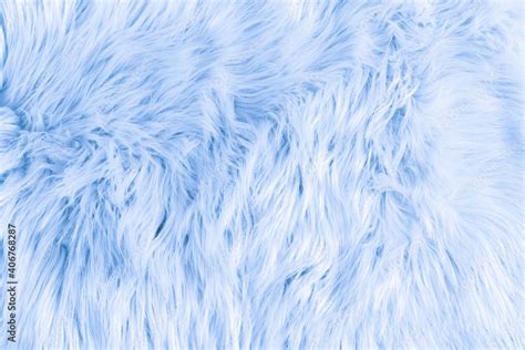 Light blue long fiber soft fur. Blue fur for background or texture ...