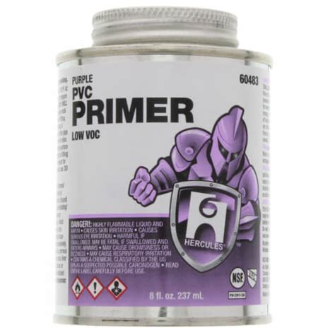 60483 - Hercules 60483 - 8 oz. PVC Primer (Purple)