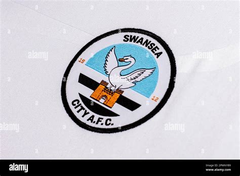 Close up of Swansea City FC badge Stock Photo - Alamy