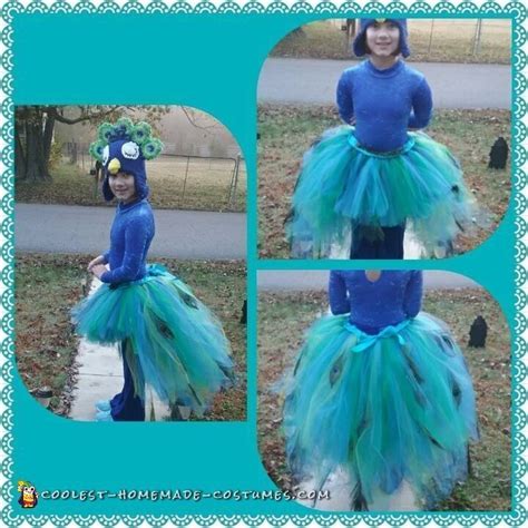 Stunning Homemade Kids Peacock Halloween Costume