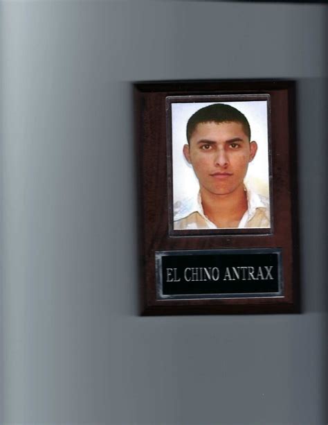 EL CHINO ANTRAX MUG SHOT PLAQUE MEXICO ORGANIZED CRIME DRUG CARTEL ...